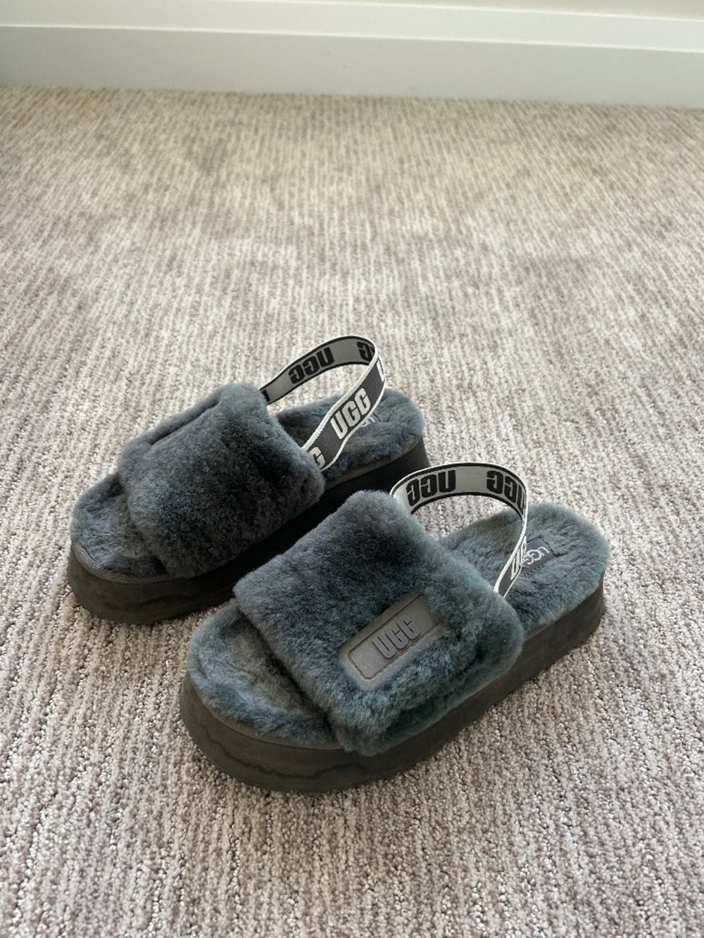 grey Ugg slippers